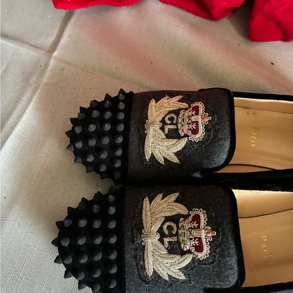 Christian Louboutin Spike Logo Loafers - Picture 4 of 7